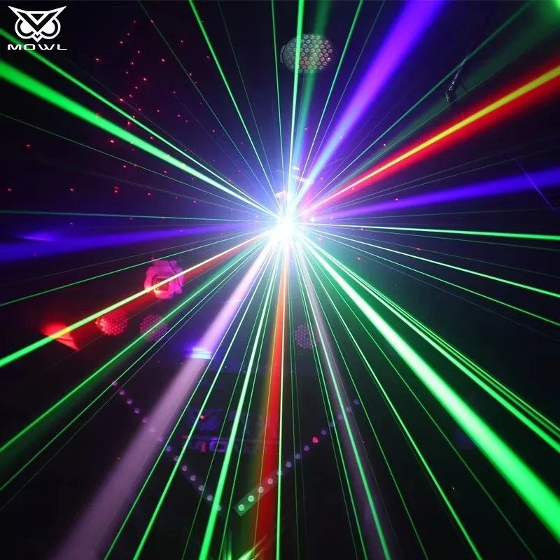 18x10W 4in1 RGBW Multieffect LED Moving Head Projection Light DMX Beam Strobe  for DJ Disco Event Stage Lights