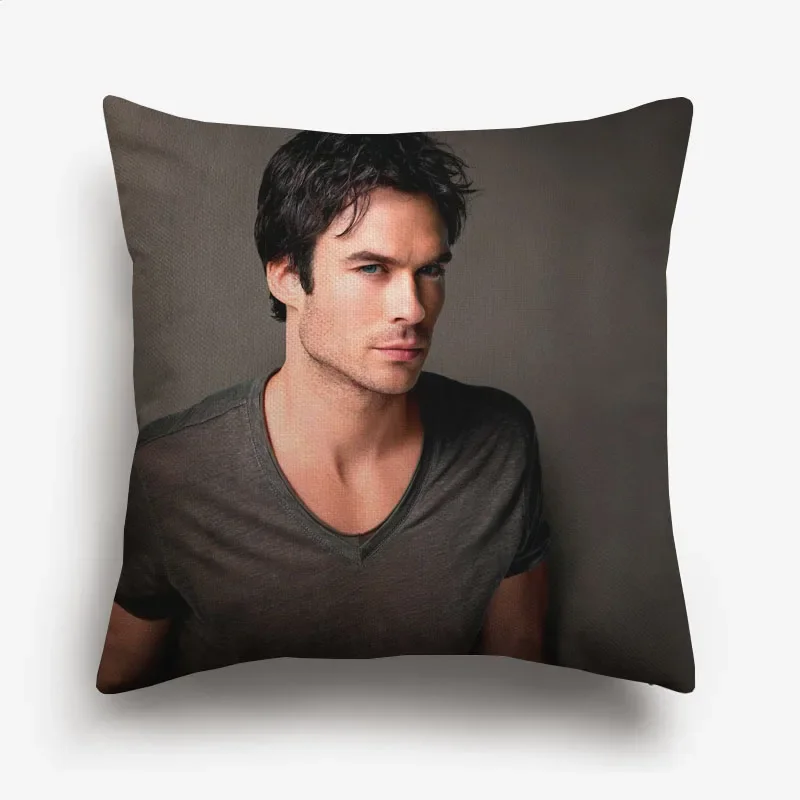 Ian Somerhalder Joseph Morgan Potrait Cushion Cover The Vampire Diaries Decorative Sofa Throw Pillow Case  Pillow Case