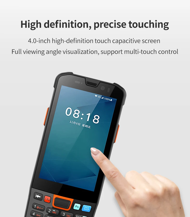 MC40-6761 Rugged Android Smart Terminal PDA 2D Barcode Scanner with WIFI Bluetooth High Quality Mobile Use NFC RFID reader