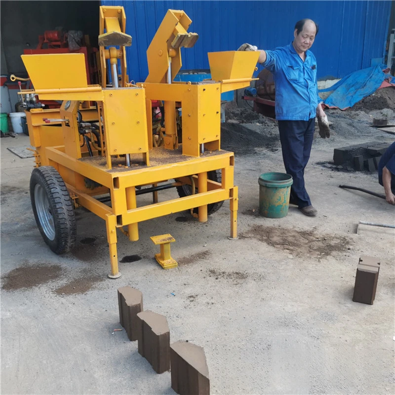 

Bestselling In African Market QT2-20 Medium Hydraulic Mobile Diesel Engine Solid Clay Interlocking Brick Making Machine