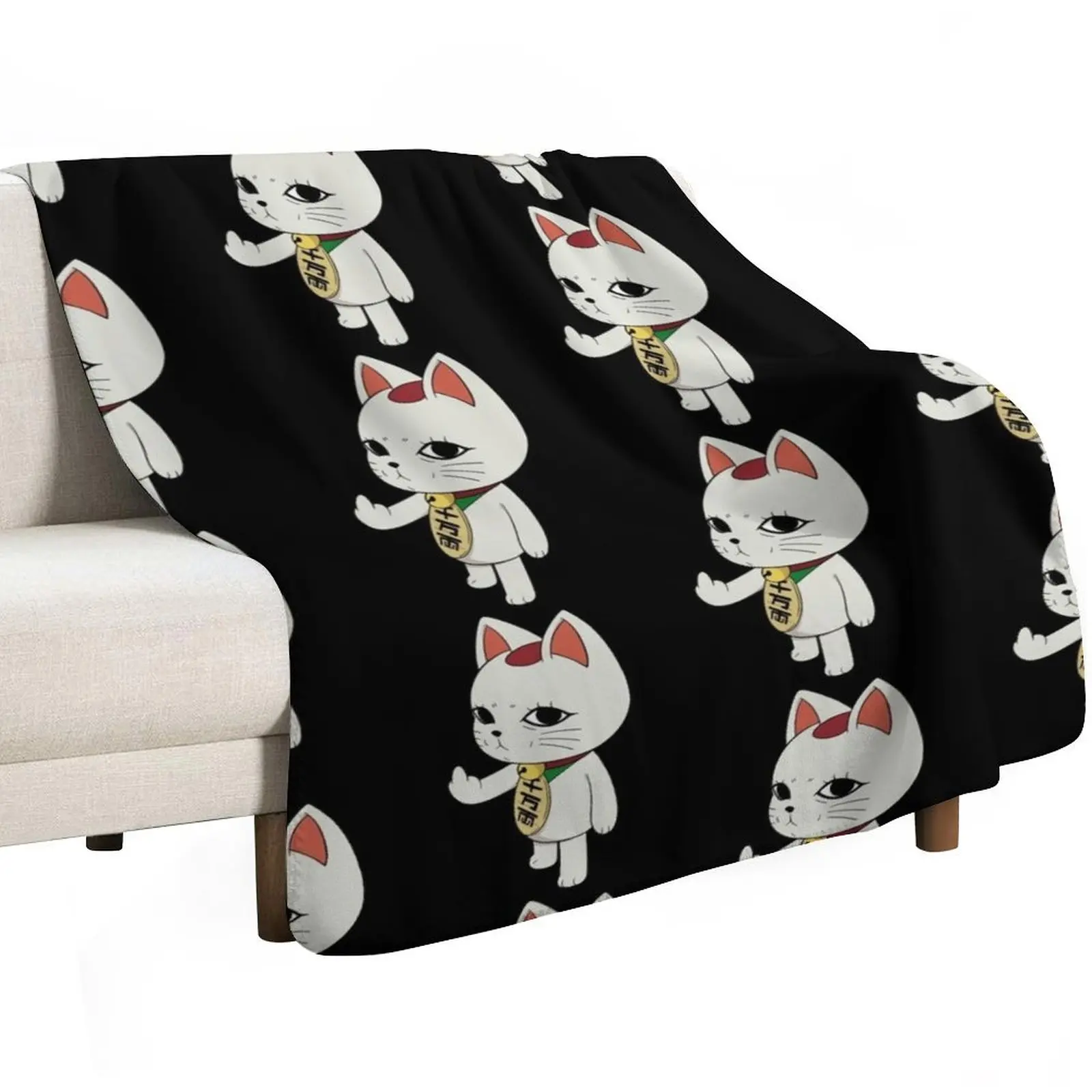 Funny Turbo Granny Dandadan Throw Blanket Air Conditioner Soft Blanket for Office Home