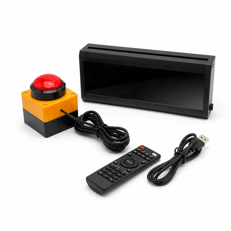 Multi Function Hand Slap Timer 1.8 Inch 4 Digit Display for Competition Speech Marathon Basketball Sports Event Countdown