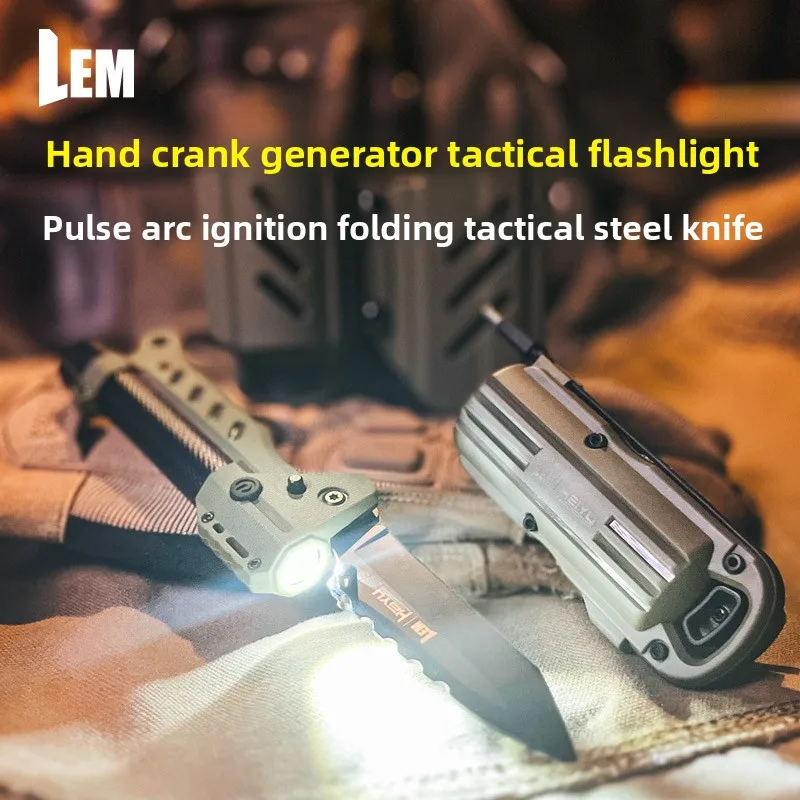 

Multifunctional Hand-Cranked Flashlight - Portable Emergency Disaster Prevention Survival Kit for Outdoor Doomsday Preparedness