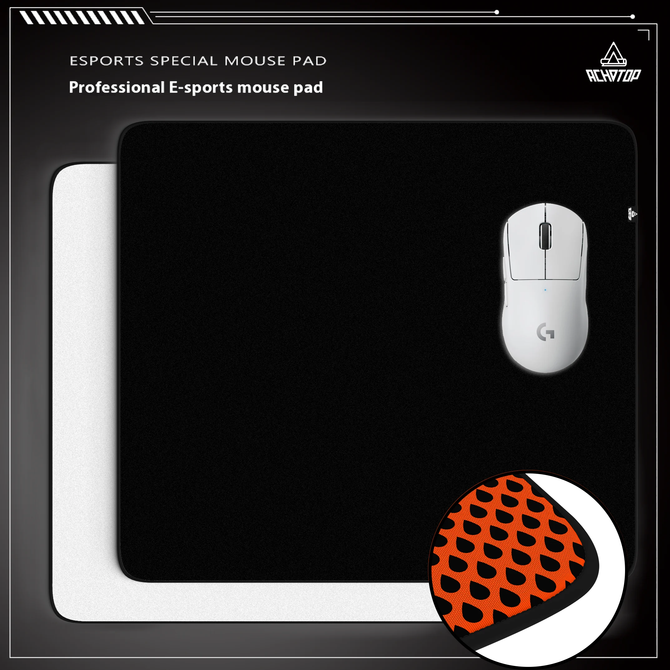 

Pc Game Professional Control Mousepad Premium Keyboard Pads Acthotop High-Grade Mouse Pad Rubber Bottom Mouse Mat 40x45CM