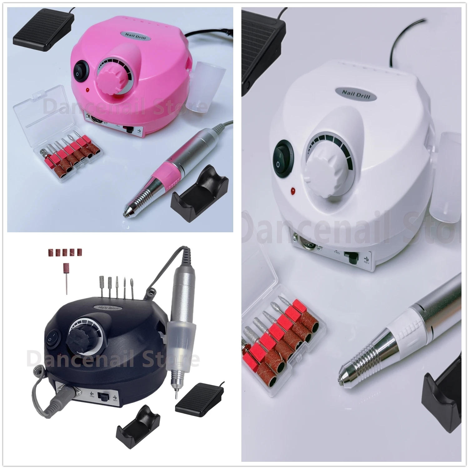 Professional Nail Drill Electric Machine File Grinder Acrylic Nails 35000RPM Home Salon Polisher Manicure Pedicure Remove Buffer