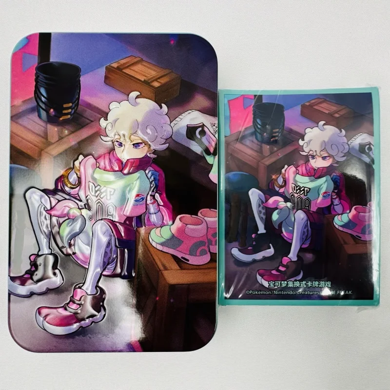 本物のPTCGカードトレーナーコレクションギフトボックス マーニー・ビア・レオン・ベイ・ネッサ・ライハン・ホップ カードスリーブ アイアン収納ボックス カードギフト
