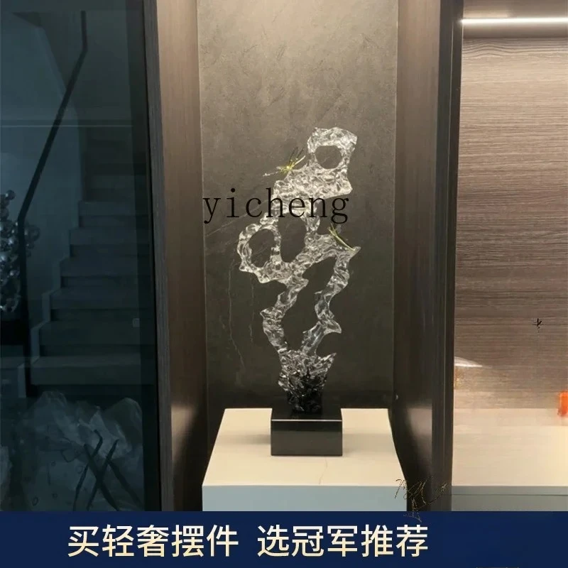 

XL Taihu stone sculpture ornament living room entrance creative high-end art decoration