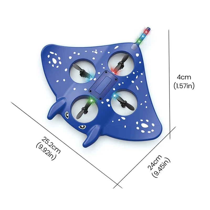 مانتا راي طائرة شراعية لعبة طائرة مع Led 2Ch جناحيها اليد رمي الجاذبية طائرة Rc الطائرات 2.4G التحكم عن بعد طائرة بدون طيار اللعب #5