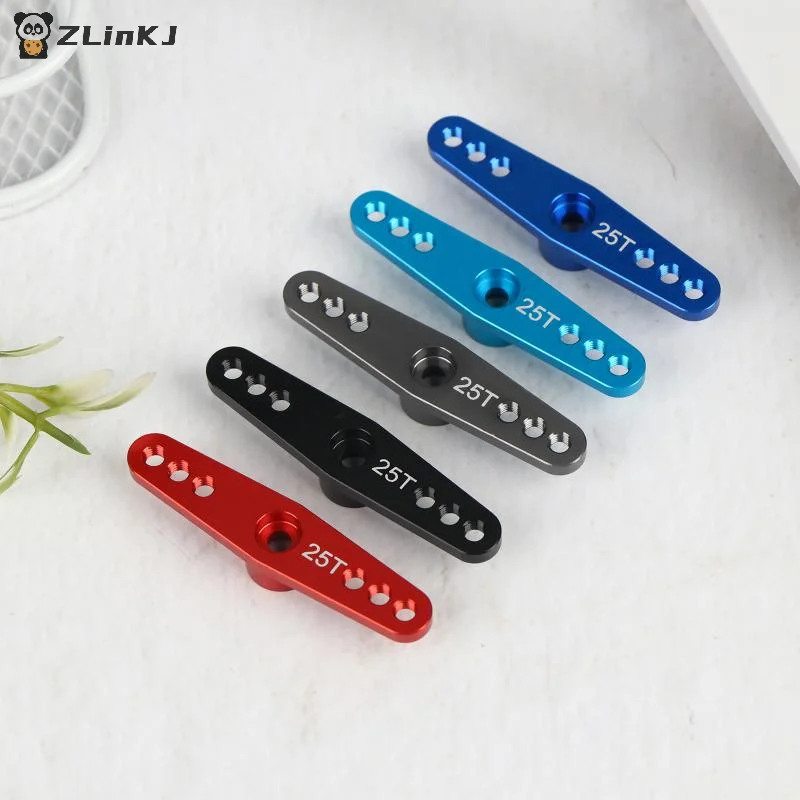 ▶1Pcs Aluminum Alloy RC Servo Arm 25T Steering Servo Dual Arm For RC Car Crawler Large Torque Digital Coreless Servo Parts