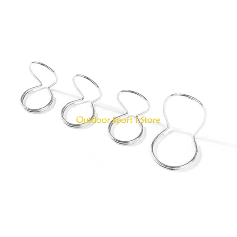 A0KA 4Pcs Butterfly Guitar Finger Picks Finger Guitar Plectrum Metal Thumb Picks