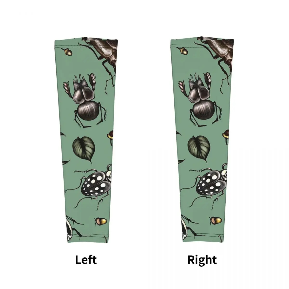 نمط خنفساء ملون - مجموعة الحشرات بأكمام أذرع تبريد للرجال والنساء للحماية من أشعة الشمس فوق البنفسجية وتغطية الوشم الرياضية وركوب الدراجات #5