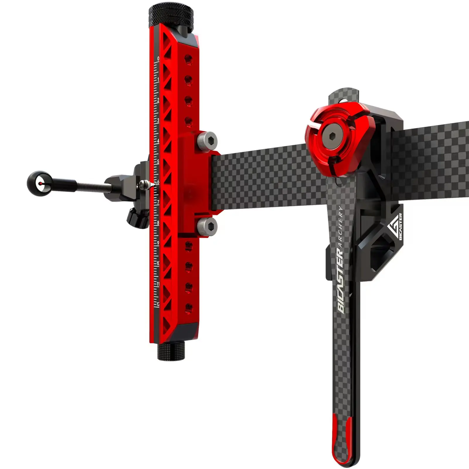 BICASTER Bogenschießen Einstellbare Anblick Clicker Ständer Extender Halter NEO Carbon Faser Clicker Mit Dem Ziel Jagd Schießen Zubehör – Detail 3