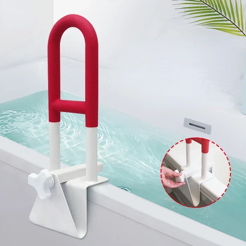 Pregnant Women Help Bathtub Handrails, Non-punching Elderly Safe Bathroom Handicap Grab Bars , Non-slip Disabled Handrail Handle