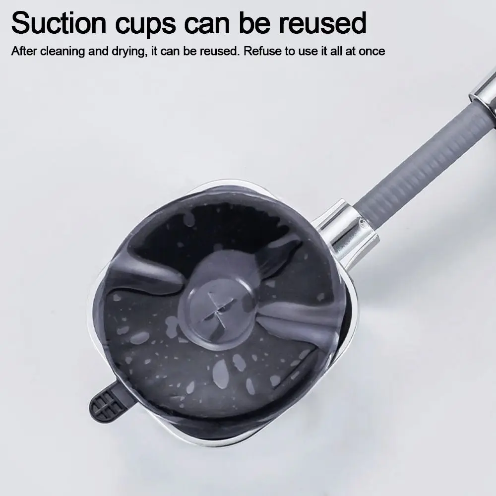 Adjustable Shower Head Holder Relocatable Suction Cup Type Showerhead Bracket Wall Mounted Handheld Sprayer Support