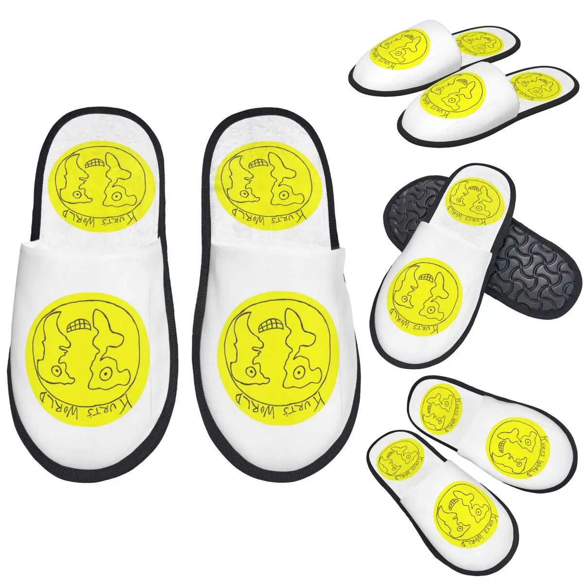 مخصص جو كيري سبري كورتس العالم شعار النعال رغوة الذاكرة الدافئة لينة النساء شبشب منزل أحذية مريحة داخلي #1