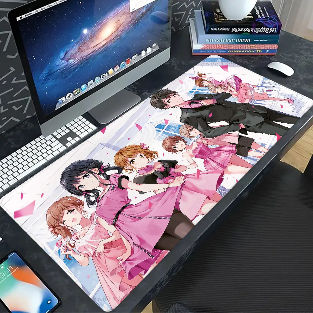 Masamune kun no Revenge Japanese manga Mousepad Mouse Mat Desk Mat With Pad Gaming Accessories Prime Gaming XXL Keyboard Pad