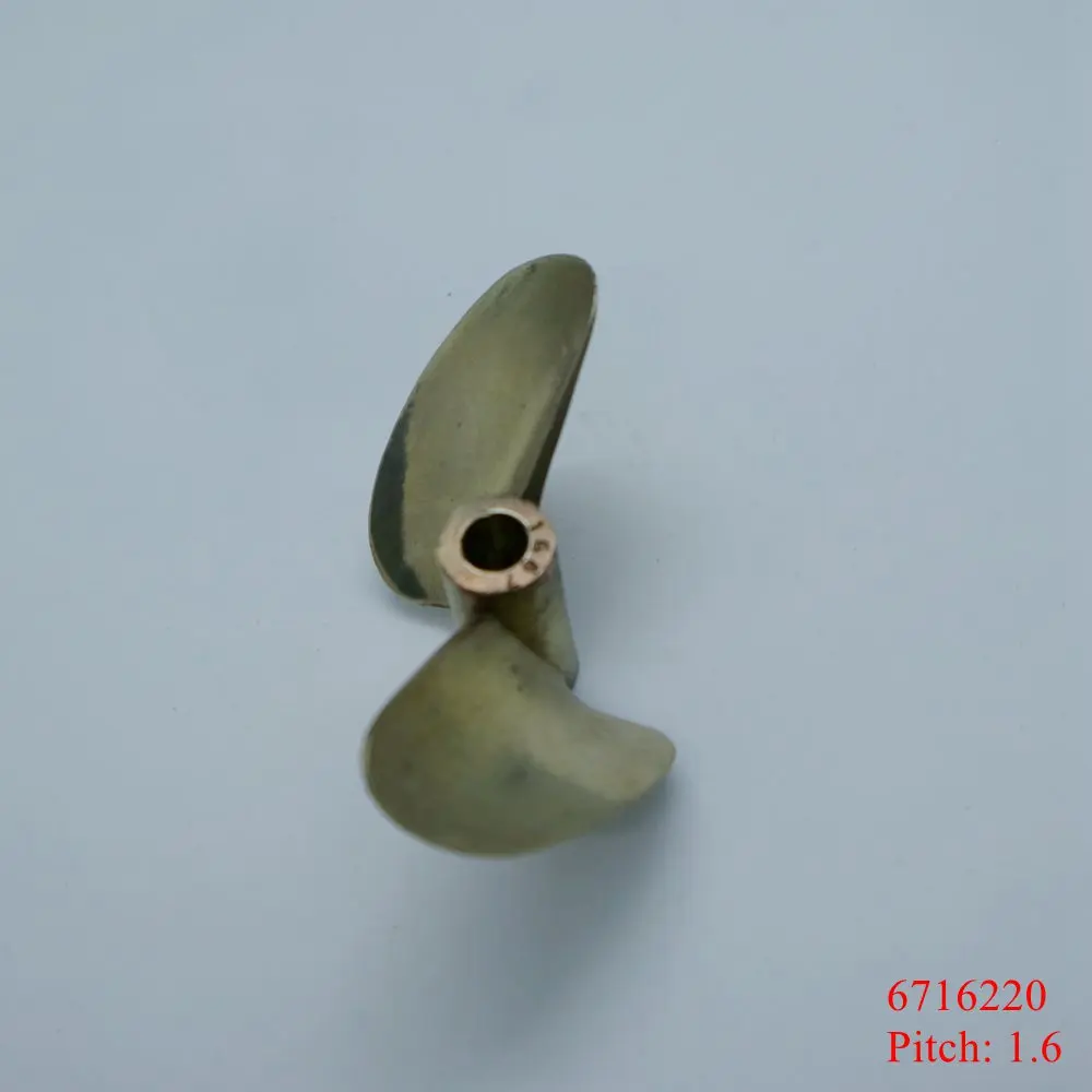 TFL Genuine Parts! 2 Blade Hole Dia 6.35mm*67mm/70mm/72mm  Copper Propeller for RC boat