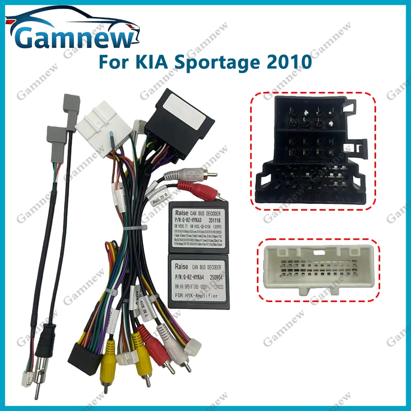 16Pin Car Wiring Harness Adapter Canbus Box Decoder For KIA Sportage Sorento Hyundai ix35 ix45 Tucson 2009-2015