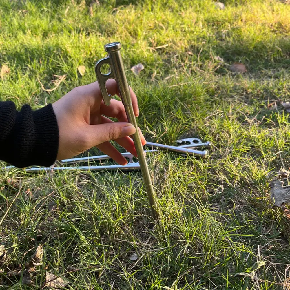 Camping Tent Pegs Heavy Duty Stainless Steel Tent Stakes for Outdoor Camping Hiking Windproof Ground Spike for Tents for Secure