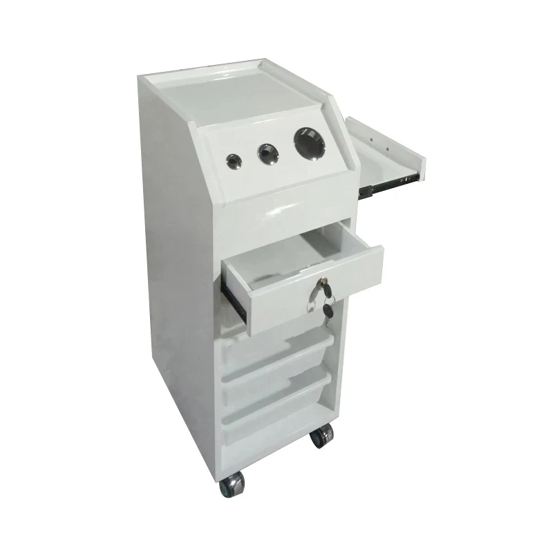 Modern Tier Rolling Spa White Equipment Factory Hair Salon Trolley Sale
