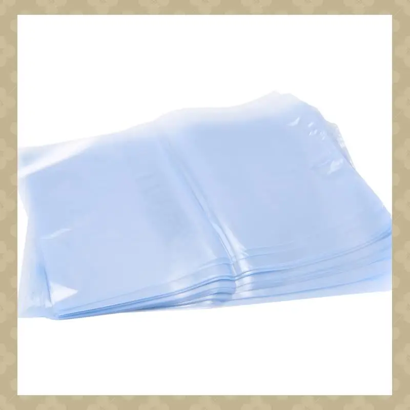 

AB45 100Pcs PVC Heat Shrink Wrap Bags Flat Seal Gift Packing 8 Inch X 12 Inch