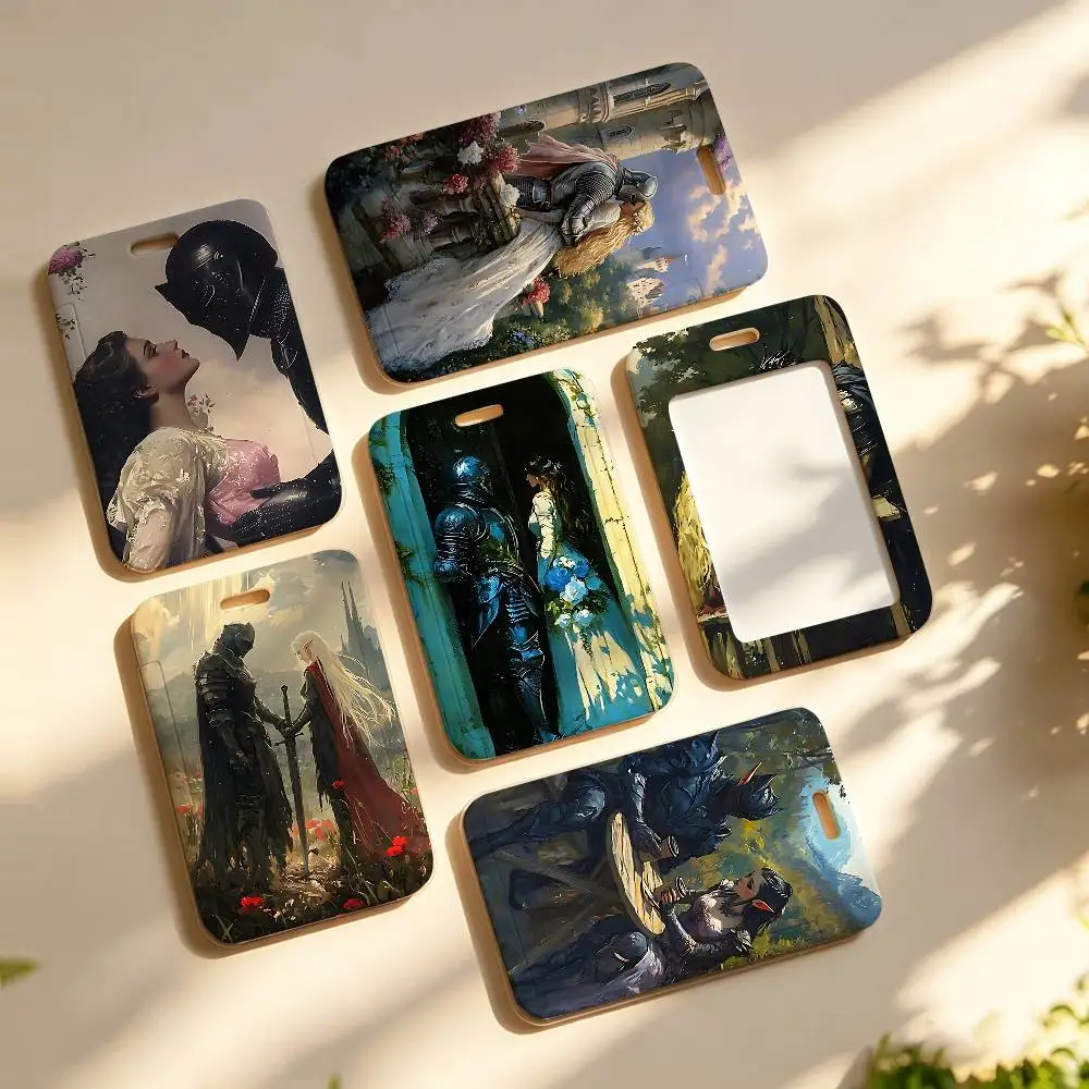 Beauty And The Knight NFC Contactless Sliding Card Sleeve For Student Cards, Bus Cards, ID Cards, And Work Permits