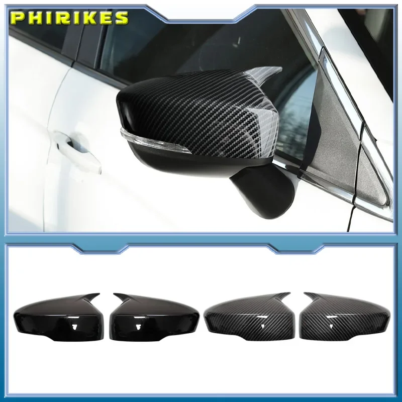 لميتسوبيشي الكسوف الصليب 2018-2023 الجانب الباب مرآة الرؤية الخلفية غطاء غطاء الكسوة قذيفة ملصق اكسسوارات السيارات التصميم جزء