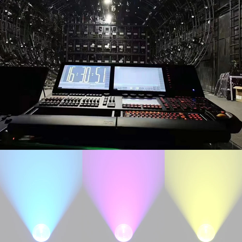 Professional Stage Lighting Console MA2 BlackHourse DJ Controller with Flight Case Packing for Large Show Performance