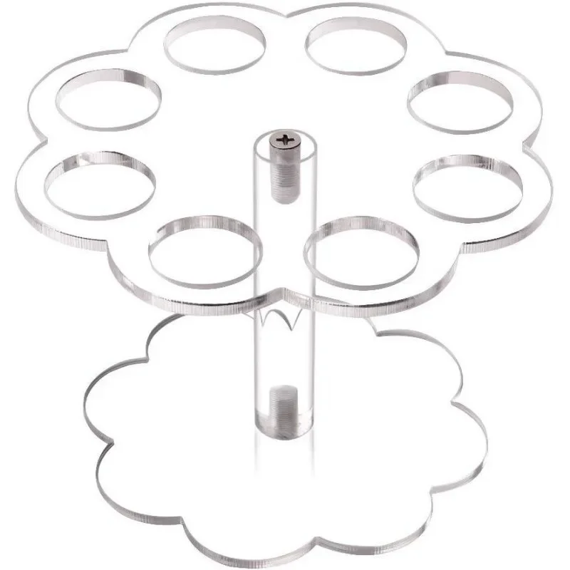 8 Löcher transparente Acryl Eis ständer Kuchen Kegel Stand Gebäck halter Hochzeits feier Buffet Lebensmittel Display Rack Backwerk zeug