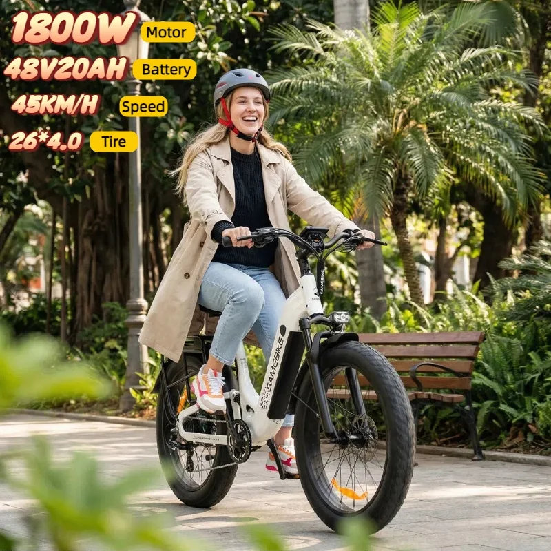 SAMEBIKE Crest electric bike 1800W motor 48V 20AH battery 26-inch tire travel e-bike 45km/h Commuting riding electric bicycle image 2