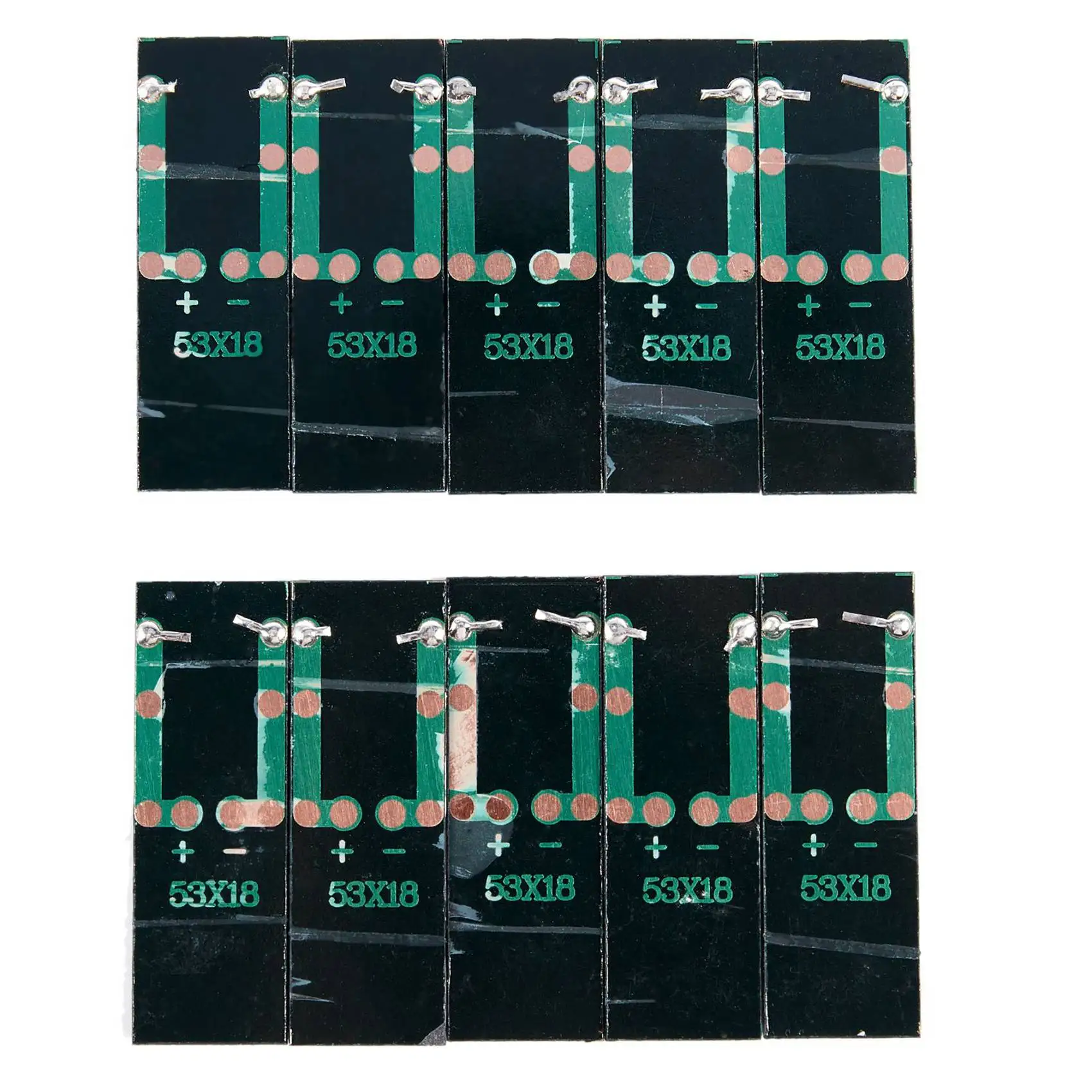 2025 Hot Style 20Pcs Mini Solar Panel New 0.5V 100MA Solar Cells Photovoltaic Panels Module Sun Power Battery Charger DIY 53X18x