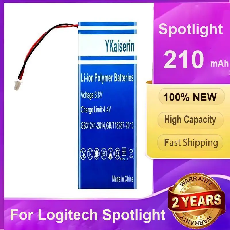 

Для Logitech Spotlight Презентация Пульт Дистанционного Управления Аккумулятор Портативный 210 мАч Быстрая Зарядка