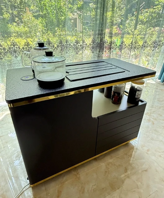 Simple Kung Fu Table Multi-functional Living Room Balcony, Small Tea Cart Table Household Movable Tea Table  Столик На Колесах