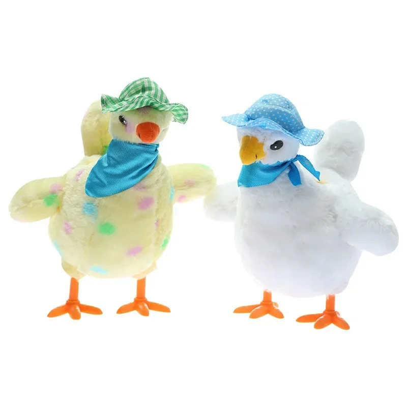 Plush Toys Dancing Lays Eggs Easter Is Funny and Entertaining Electric Can Lay Eggs Hens Decoration Home Decoration Accessories