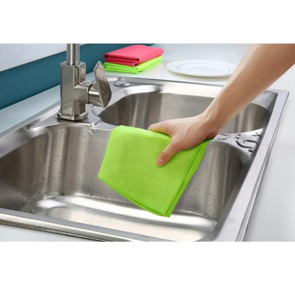 

5Pcs Cleaning Towel Soft Fiber for Kitchen Window Glass Car Bathroom Furniture Absorbent Cloth