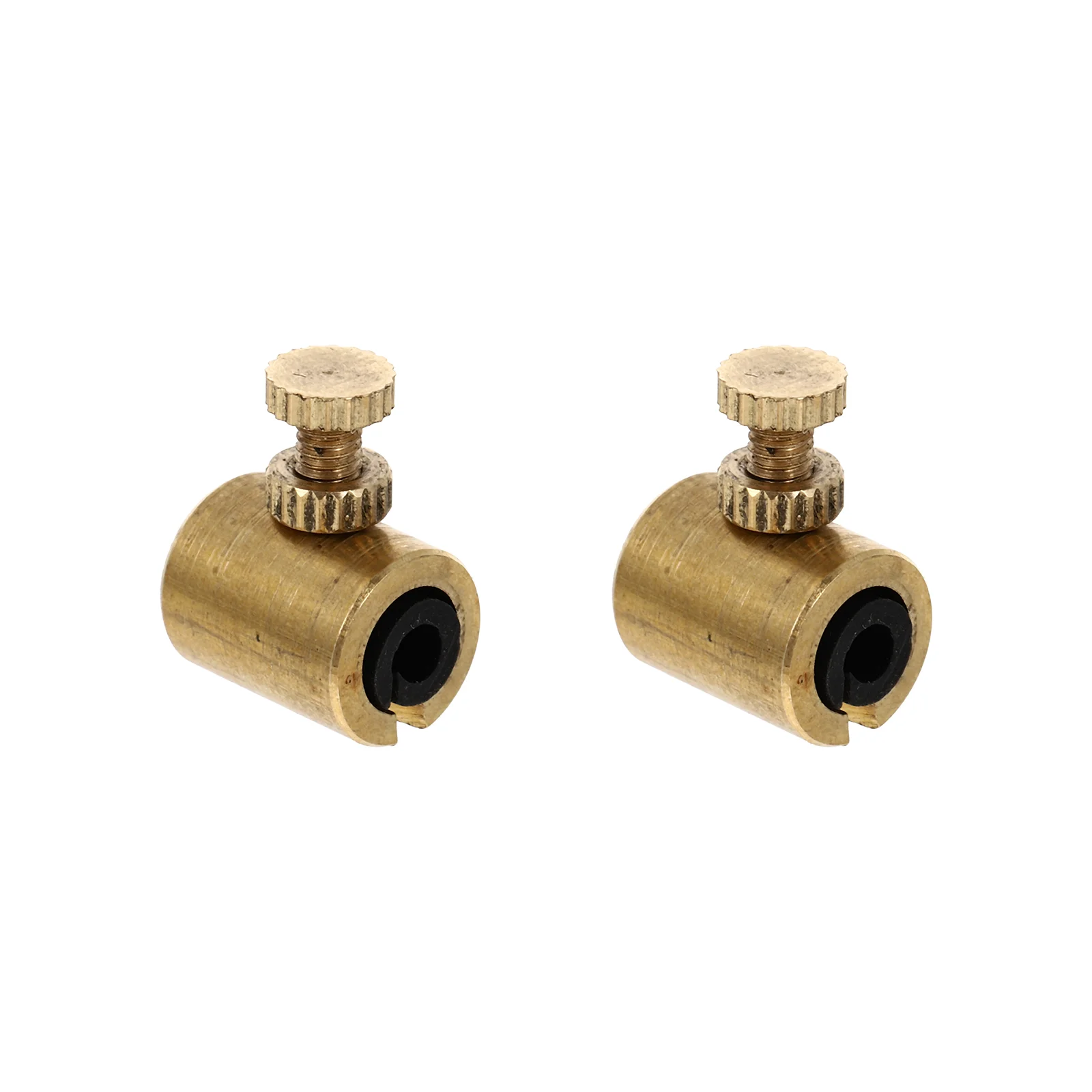 

2 Pcs Instruments Violin Wolf Sounder Copper Note Suppressor Accessory Musical Tone Mute Metal 15X1X09CM Golden