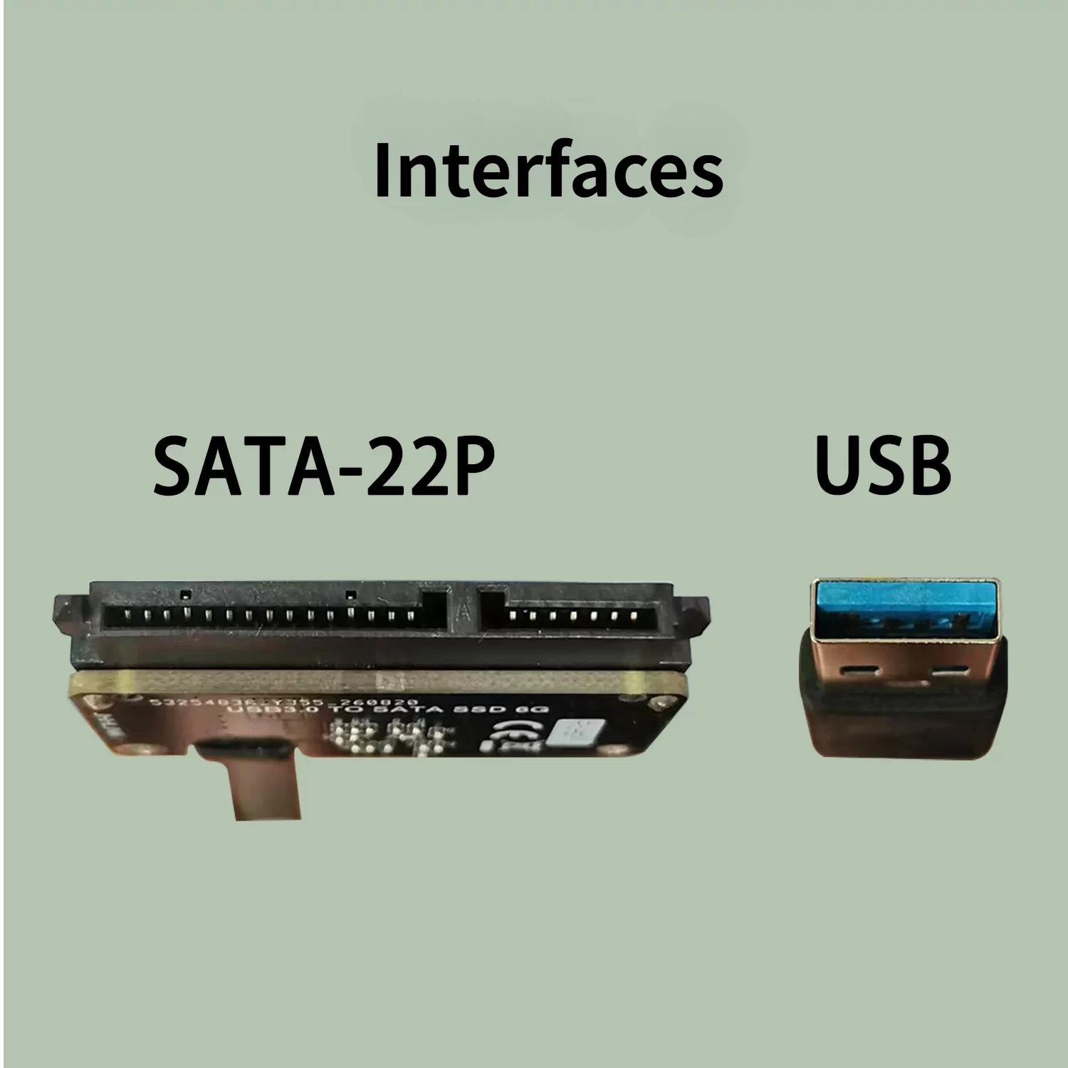 USB To SATA 22P Plugs 2.5-inch Hard Disk SSD HDD Adapter Card 5Gbps ASM1153E Chip Mobile Hard Drive Enclosure Circuit Board PCBA