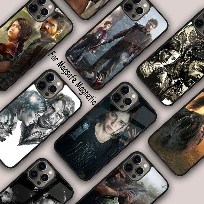 The Last Of Us Joel Miller Ellie Back Magnetic Phone Case For APPLE iPhone 16 14 13 12 11 Pro Max 15 Plus Wireless MagSafe Cover