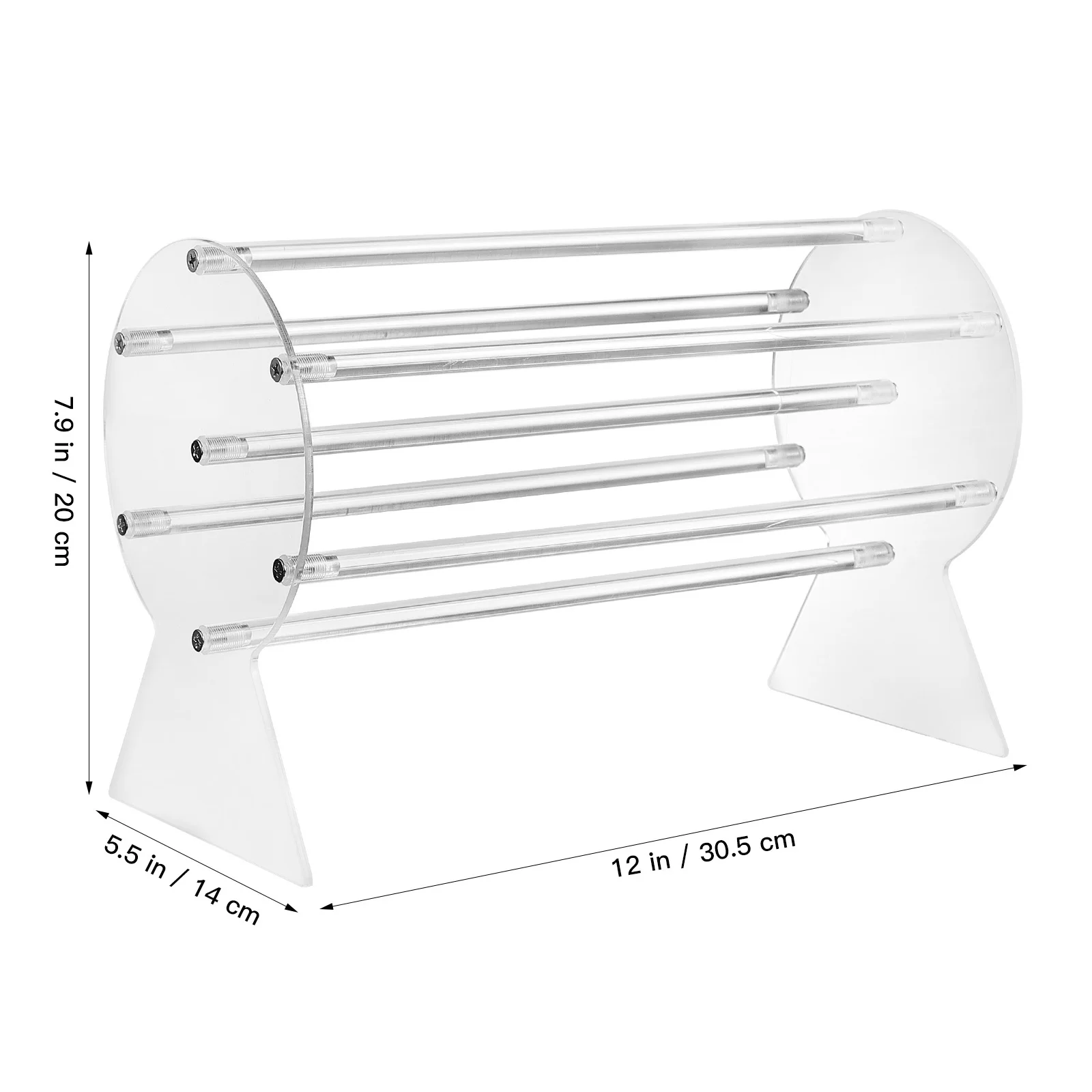 Acrylic Headbands Rack Transparent Display Stand Hair Accessories Organizer Boutique Store Holder Simple Design Jewelry Showcase