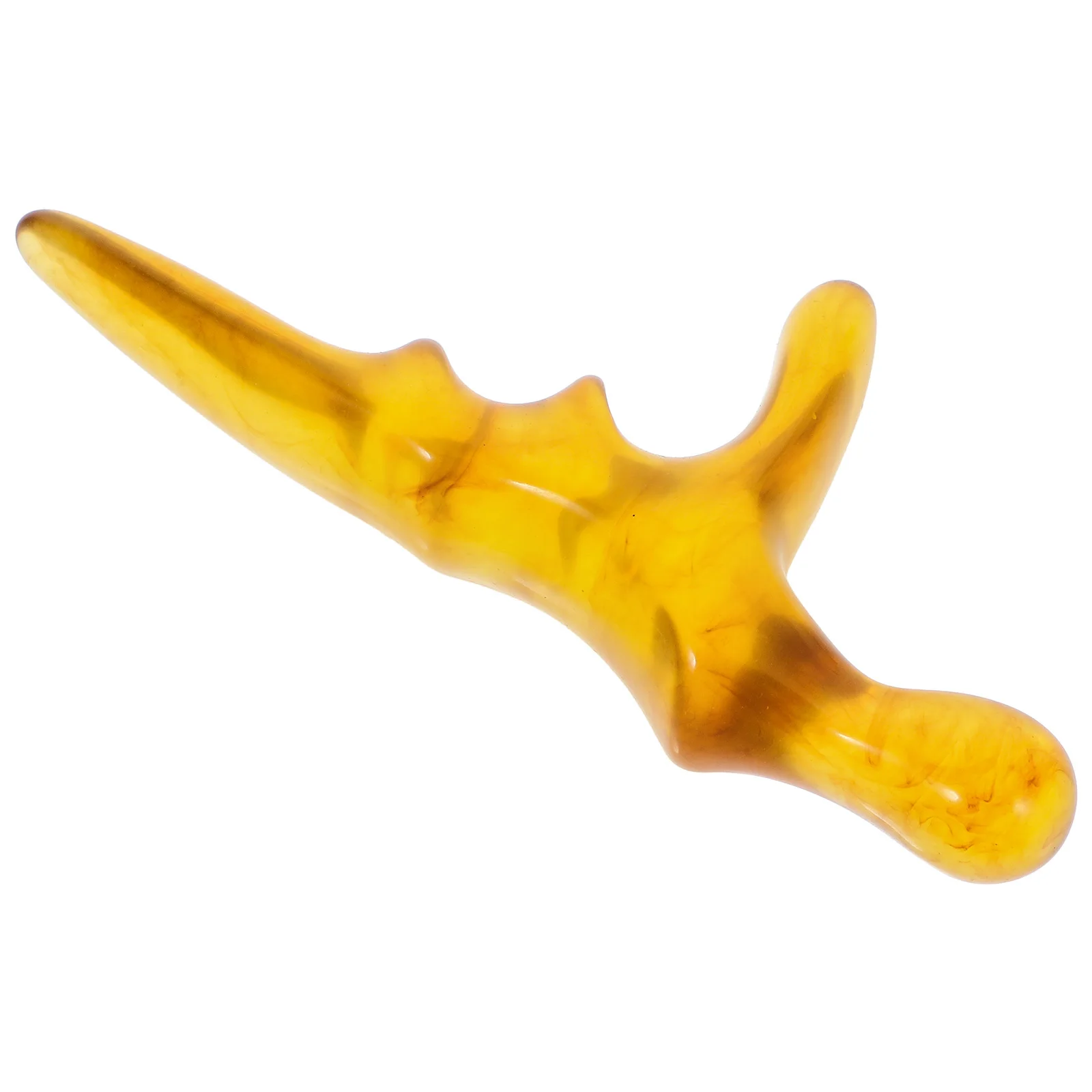 

Инструмент для массажа ног, светло-коричневый, эргономичная рефлексологическая палочка из смолы для акупунктурного массажа, релаксационной терапии, портативная портативная палочка для ног