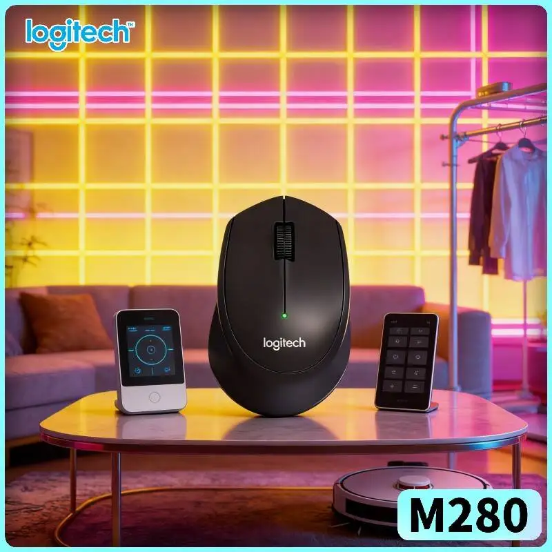 

Logitech M280 Wireless Mouse Lightweight Slim Body 10m Range 1000 DPI Fine Detail Tracking Reliable 18-Month Battery