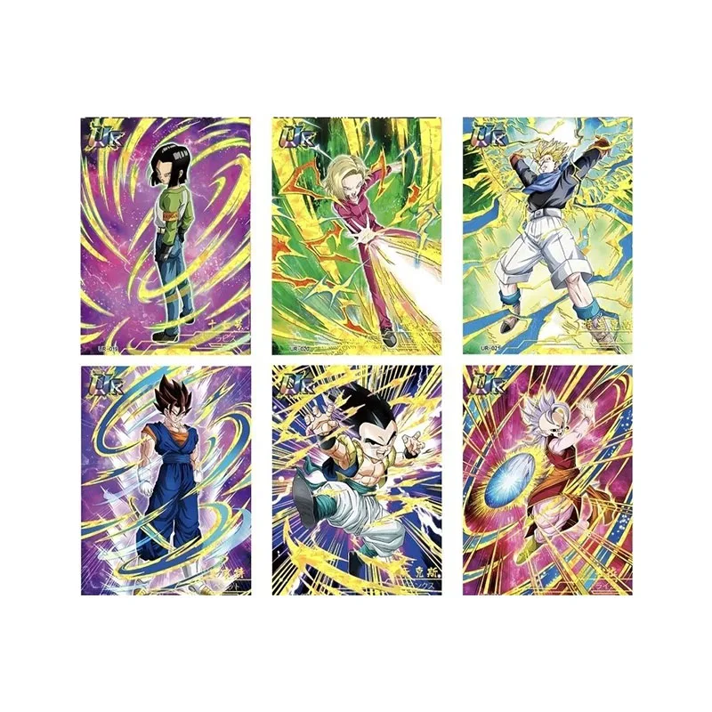 Anime Dragon Ball syn Goku pnie Majin Buu Ur Ssr kolekcje gra w karty rzadkie kartki zabawki dla dzieci chłopcy niespodzianki prezenty urodzinowe