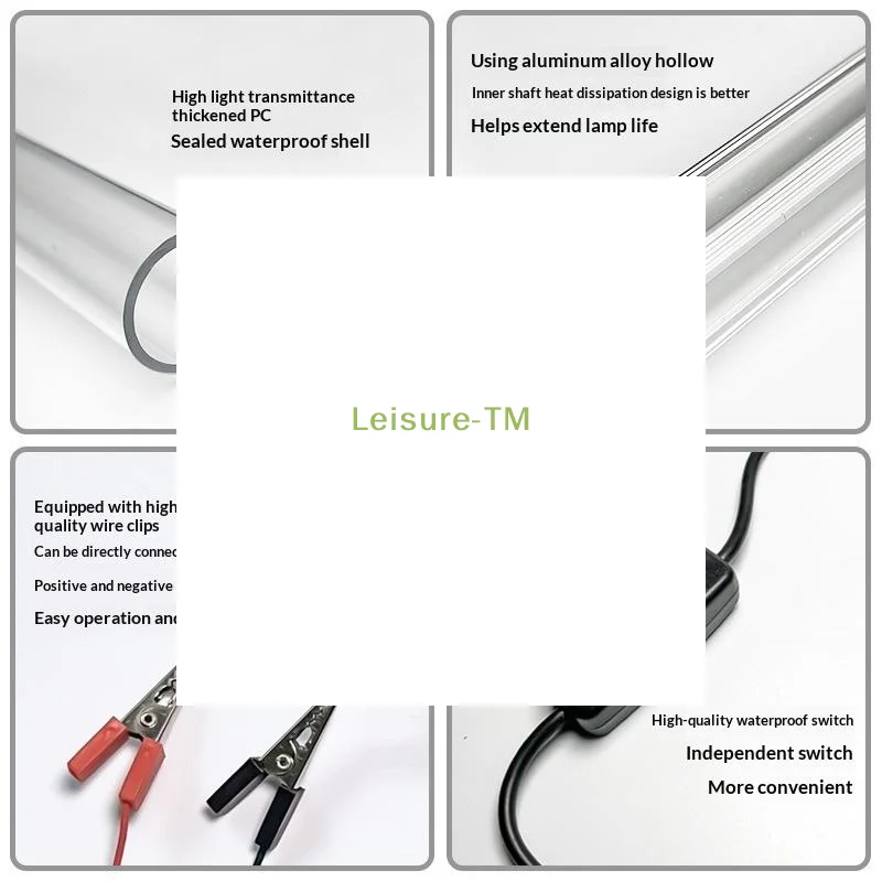

Hot Sale 12V Underwater Fish Lure Lamp Light USB LED Fish Finder Light With 5m Line Raft For Night Fishing Parts