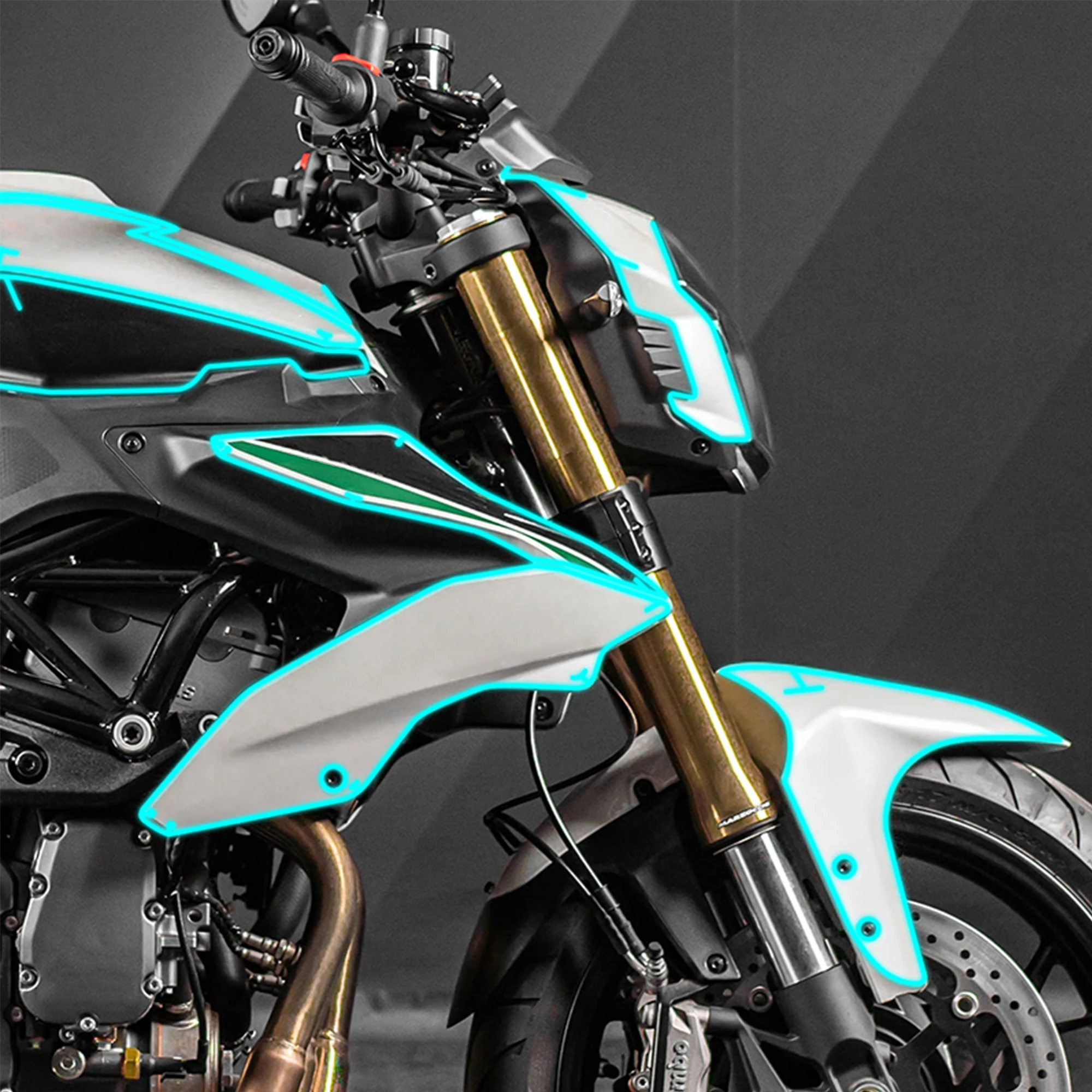 Clear Invisible Paint Protective Film Compatible with Benelli TNT 600 Gloss Enhancement Anti‑Scratch Motorcycle Mod Parts