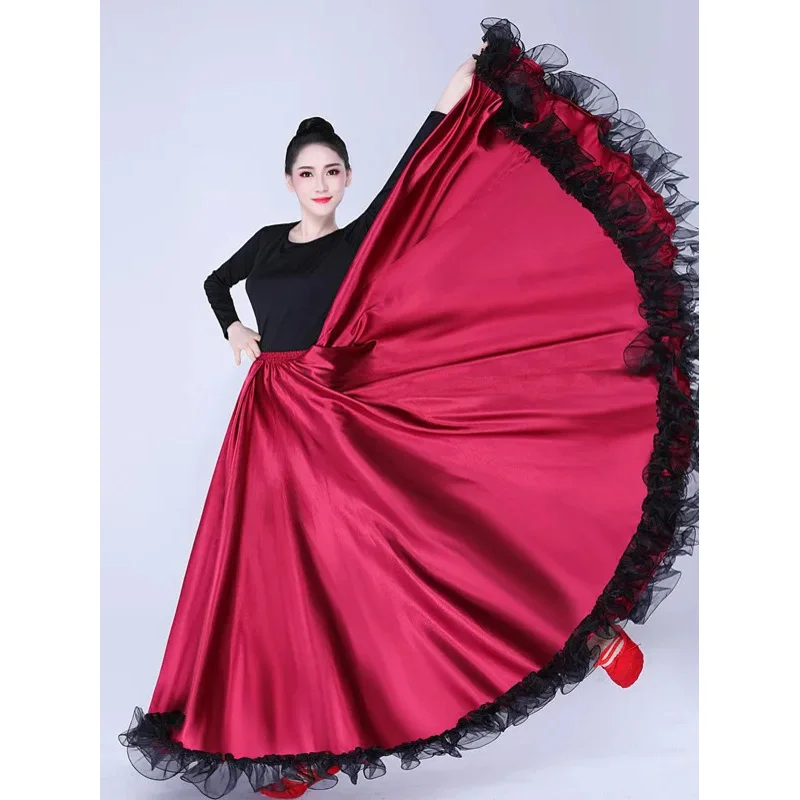 Flamenco Skirts Spanish Dress For Women Gypsy Swing Skirt Chorus Stage Performance Spain Bullfighting Big Dance Costumes