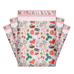 100PCS Poly Mailer Adhesive Envelope Courier Print Bag DIY Lady Panties Dress T-shirt Wedding Xmas Gift Box Packaging Pouches