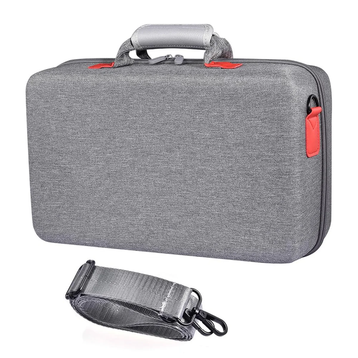 Hard Travel Carrying Case for PS5 Slim, Shockproof Storage Bag for Slim Controllers/Disk Digital Edition/Cords - Gray