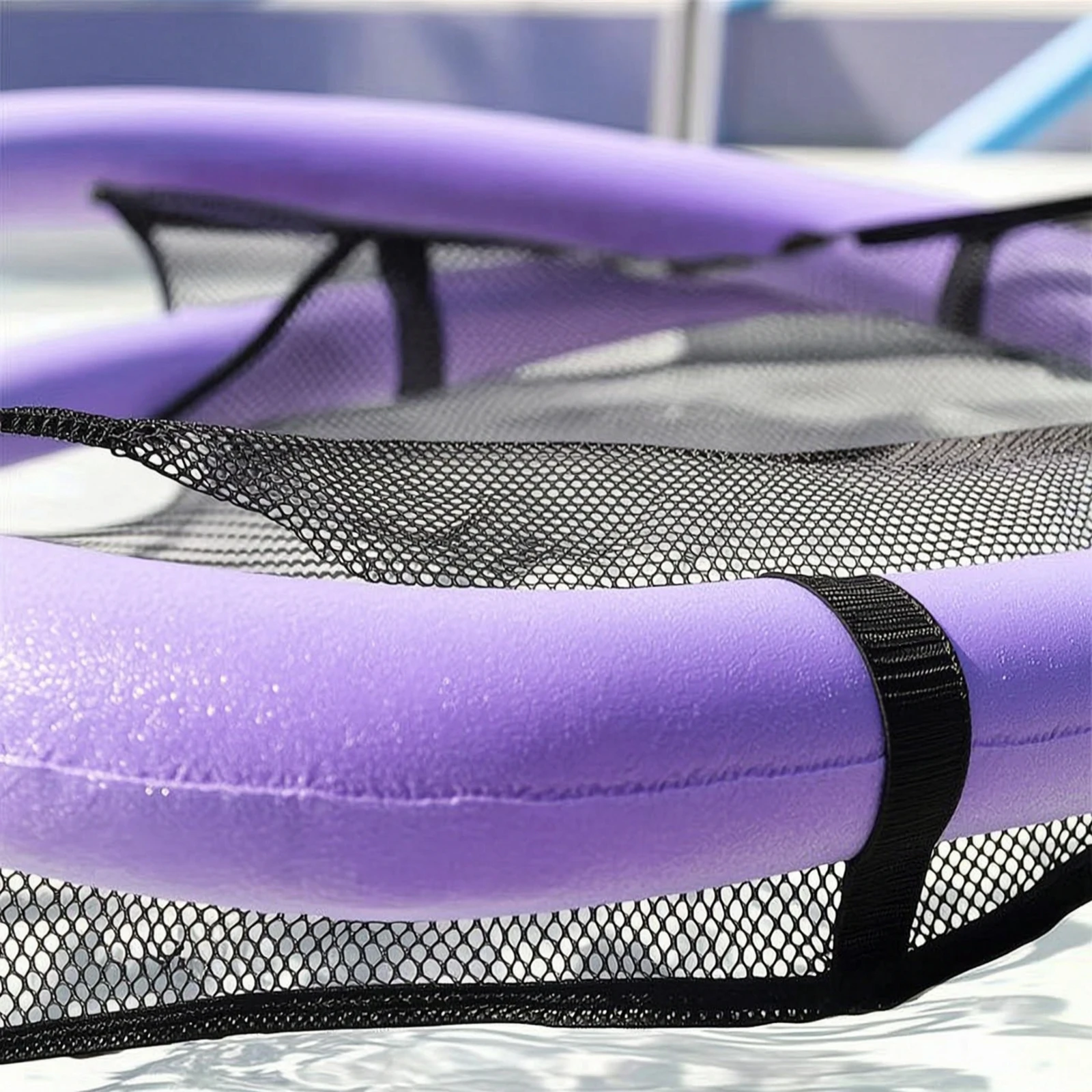 Water Floating Chair with Mesh Seat High-Density Pool Flotation Device with Mesh Seat Furniture Solid-Core for Adults, Vacation
