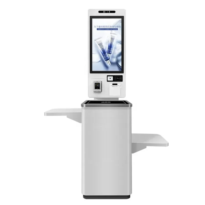 

24 inch self service supermarket barcode scanner touch screen kiosks digital signage