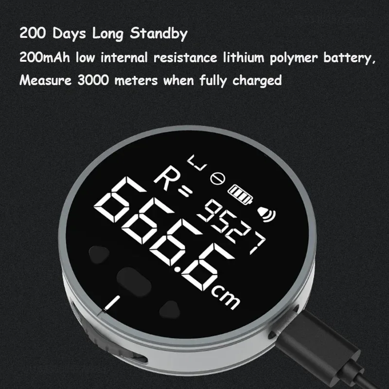 DUKA Q Electric Ruler Distance Meter Tape HD LCD Screen Ruler Tools Tape Measure Rangefinder Mini Portable Acc Measuring Device